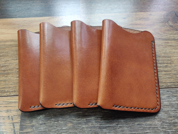 The Fold - Single Slot Wallet - Toffee Tan - Wickett & Craig