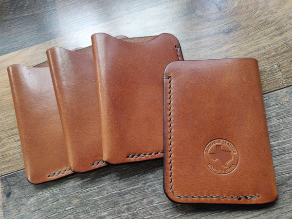 The Fold - Single Slot Wallet - Toffee Tan - Wickett & Craig